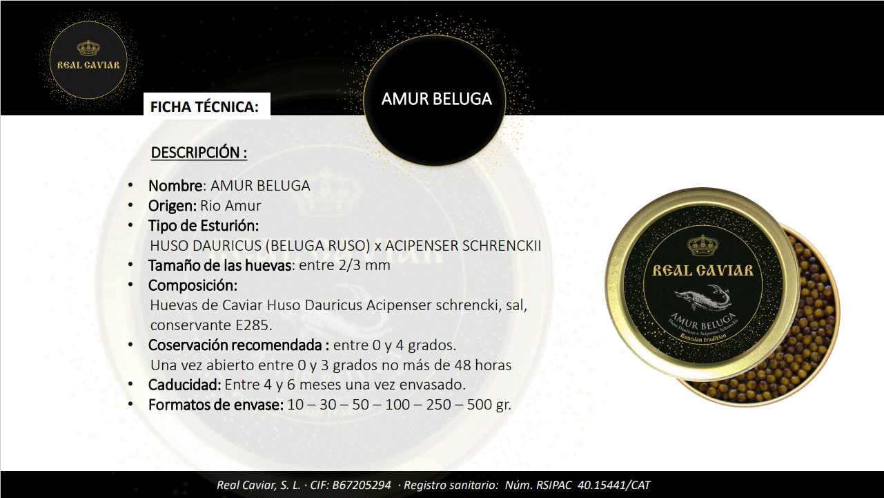 Compra Amur Beluga 30g Real Caviar a PicaYa