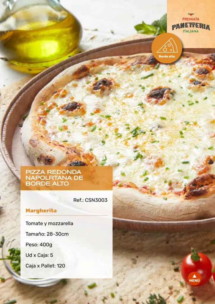 Pizza Napolitana Borde Alto