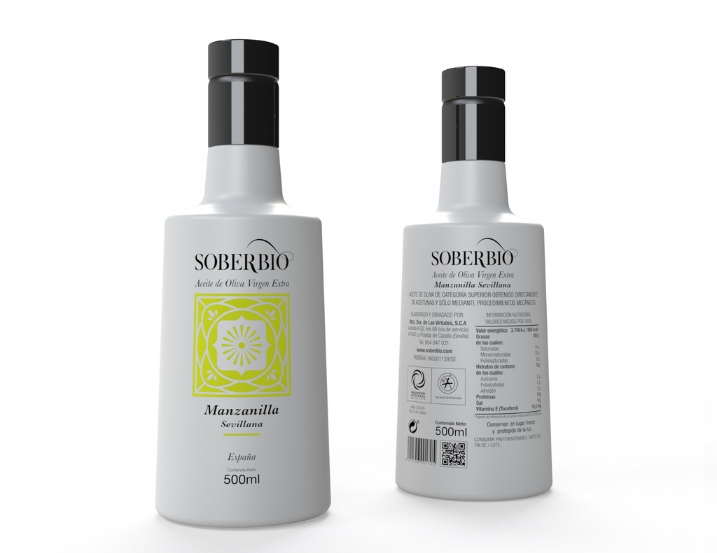 AOVE Soberbio Monovarietal Manzanilla Vidrio 500ml